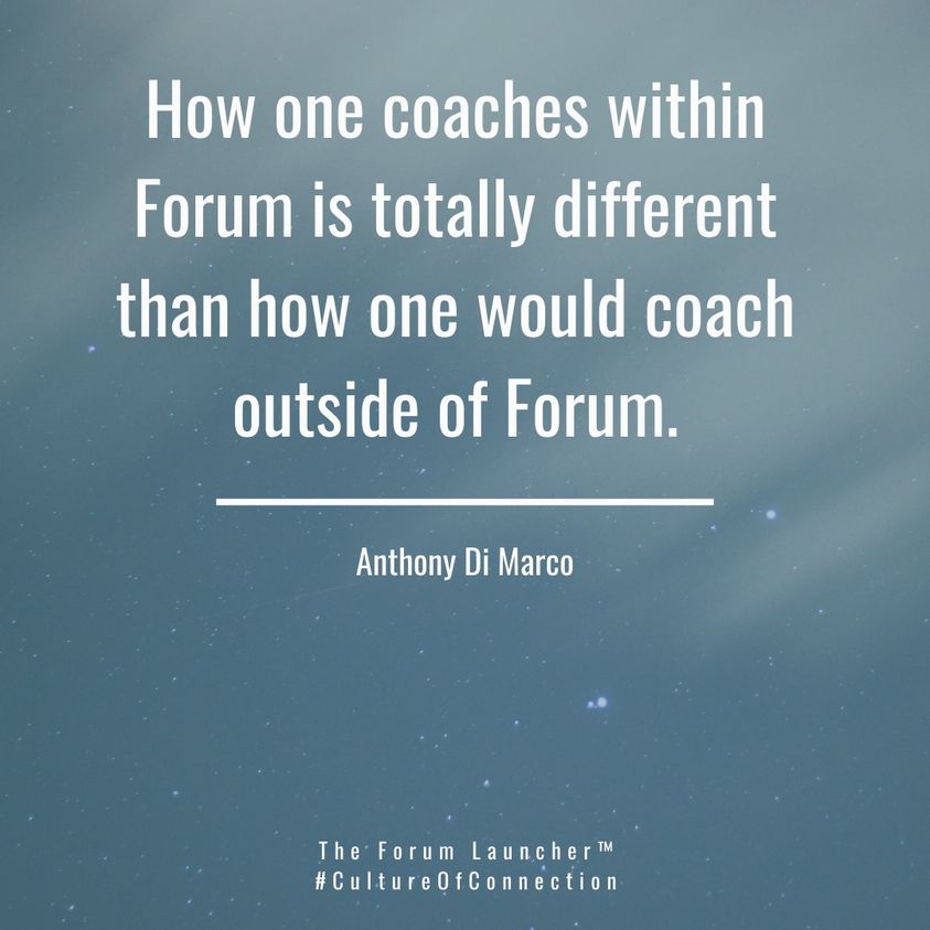 Forum Presentation Coaching Tips