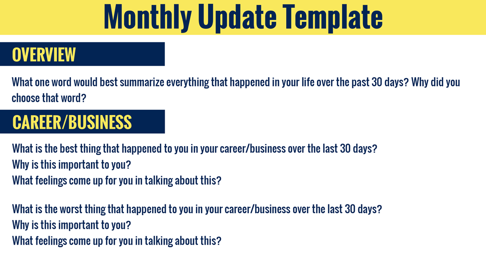 Monthly-Update-Template