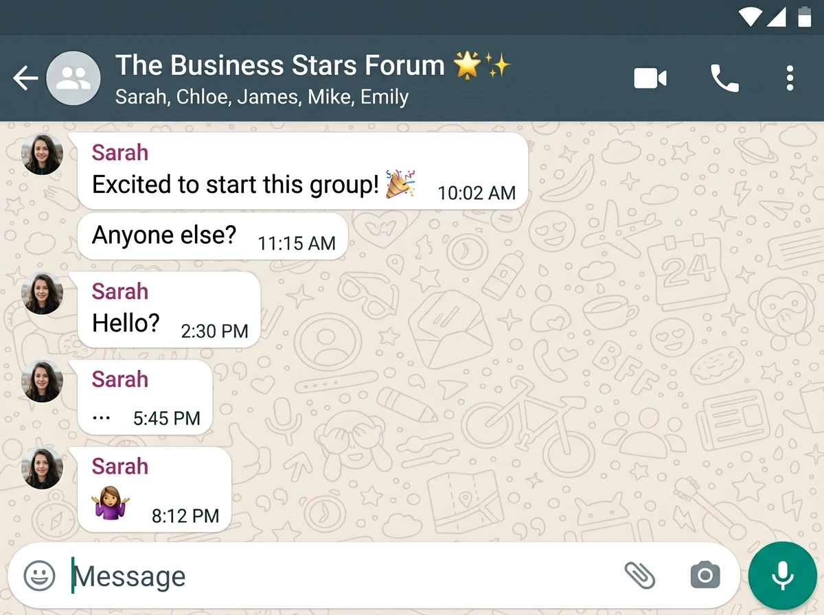 Business Forum members building personal connections beyond their professional relationships